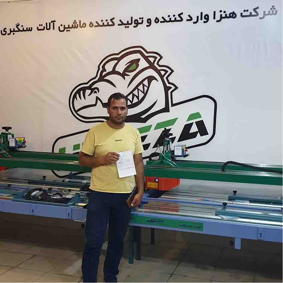 دستگاه سنگبری هنزا پروژه مهندس رشنو