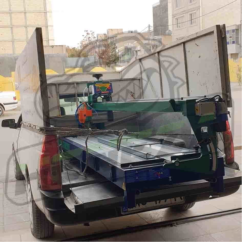 دستگاه سنگبری ارسال به کنگناور پروژه مهندس رحمانی فرد