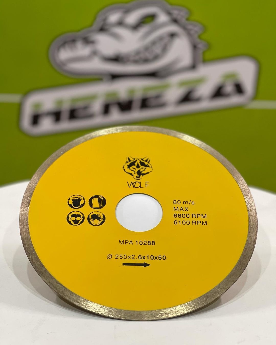 دیسک برش 250 ولف ( WOLF ) زرد
