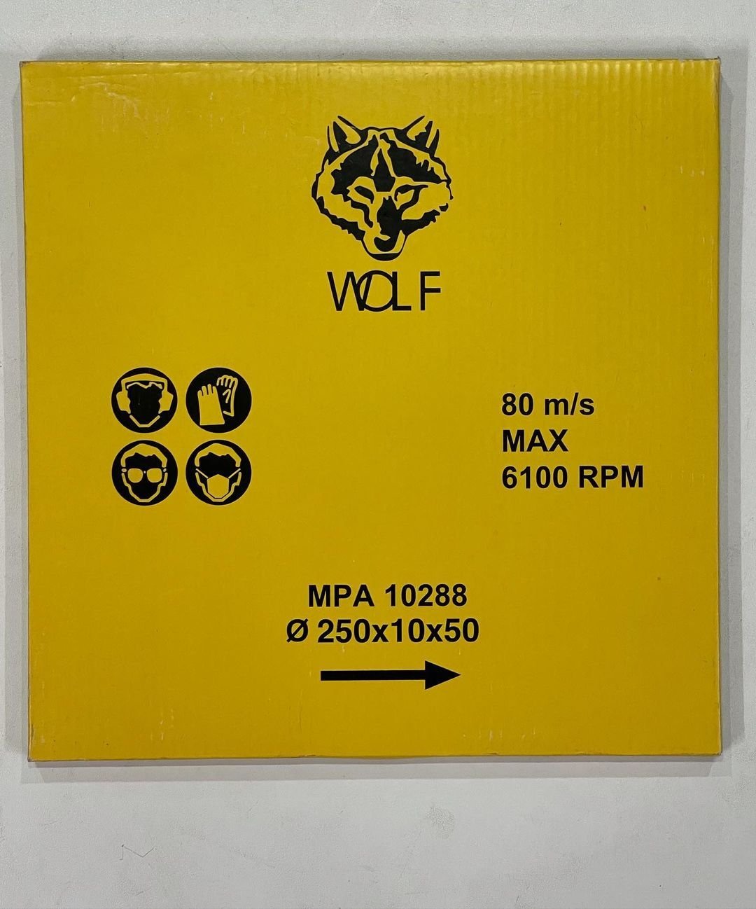 دیسک برش 250 ولف ( WOLF ) زرد